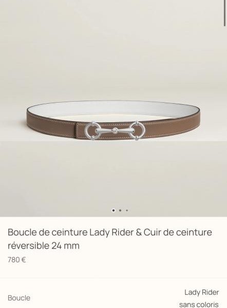 replica,repliche,fake,1:1,earrings,bracelet,ring,jewelry Nuova cintura da donna Hermes in pelle Epsom importata, larghezza 24 mm, con dettagli in metallo della boutique Lady Rider (S3U29)