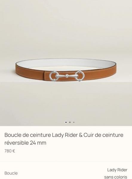 replica,repliche,fake,1:1,earrings,bracelet,ring,jewelry Nuova cintura da donna Hermes in pelle Epsom importata, larghezza 24 mm, con dettagli in metallo della boutique Lady Rider (TR7X4)