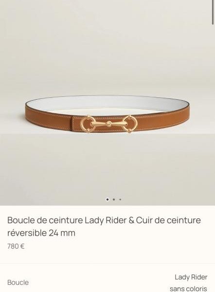 replica,repliche,fake,1:1,earrings,bracelet,ring,jewelry Nuova cintura da donna Hermes in pelle Epsom importata, larghezza 24 mm, con dettagli in metallo della boutique Lady Rider (ZHW1H)