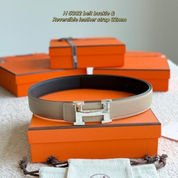 replica,repliche,fake,1:1,earrings,bracelet,ring,jewelry Cintura da uomo Hermes in pelle Epsom importata da 32 mm (UPHKP)