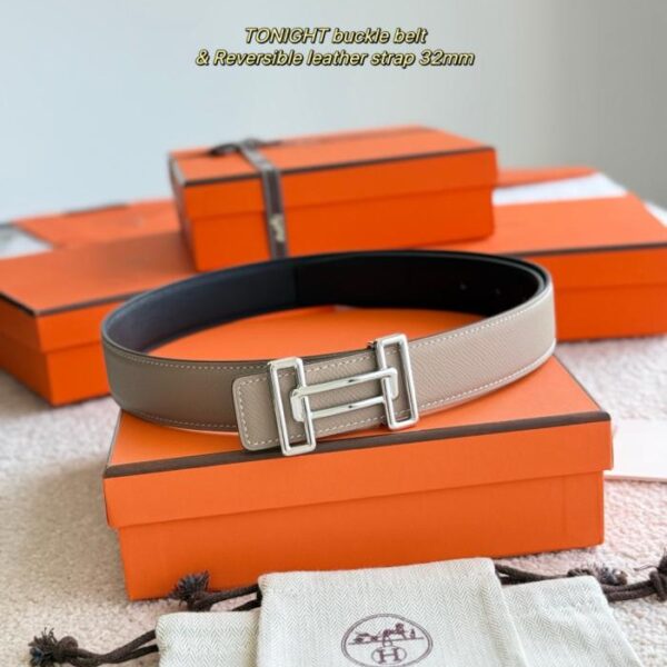 replica,repliche,fake,1:1,earrings,bracelet,ring,jewelry Cintura da uomo TONIGHT Premium Hardware con pelle Epsom importata da 32 mm (B7KS7)