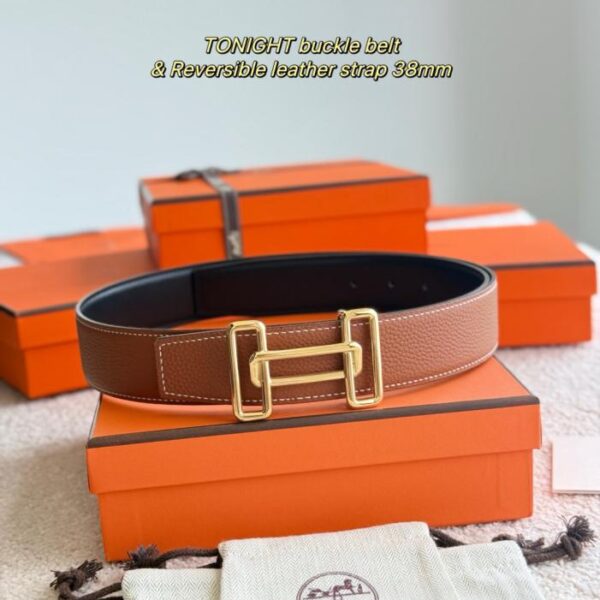 replica,repliche,fake,1:1,earrings,bracelet,ring,jewelry Cintura da uomo TONIGHT boutique in pelle Togo importata (marrone dorato), larghezza 38 mm (3W7JF)