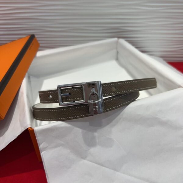 replica,repliche,fake,1:1,earrings,bracelet,ring,jewelry Cintura in pelle originale italiana Epsom importata, 1,7 cm, con stampo sincronizzato ufficiale Hermès (5FA1B)