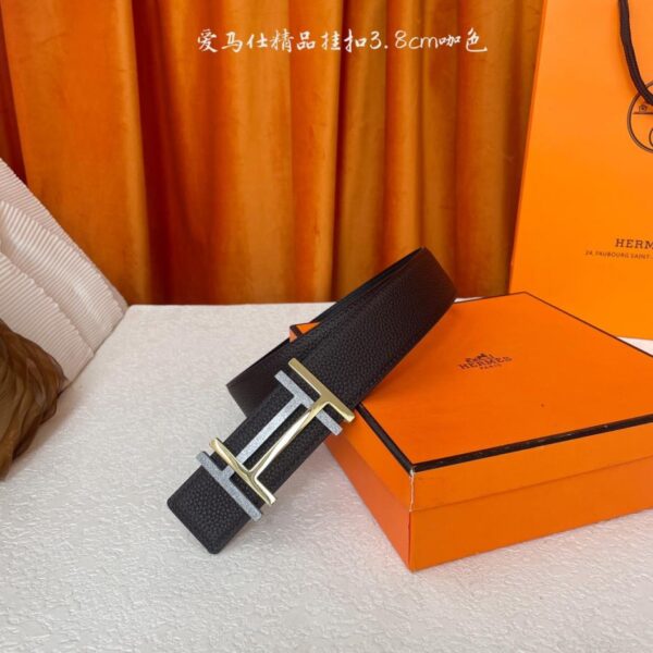 replica,repliche,fake,1:1,earrings,bracelet,ring,jewelry Cintura originale Hermes, larghezza 3,8 cm, importata, bifacciale (HZ700)