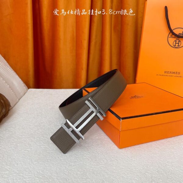 replica,repliche,fake,1:1,earrings,bracelet,ring,jewelry Cintura originale Hermes, larghezza 3,8 cm, importata, bifacciale (JLWTD)