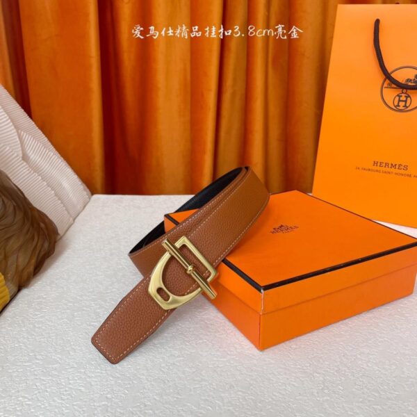 replica,repliche,fake,1:1,earrings,bracelet,ring,jewelry Cintura originale Hermes, larghezza singola 3,8 cm, importata, riutilizzabile su entrambi i lati (ZRXAJ)