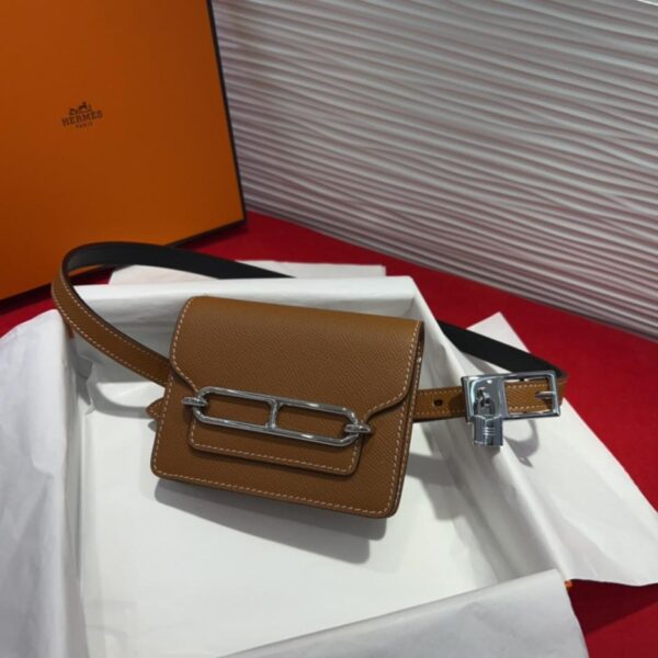 replica,repliche,fake,1:1,earrings,bracelet,ring,jewelry Cintura in pelle di vacchetta importata Hermès per donna, filo cerato cucito a mano esclusivo Hermès (5QAHQ)