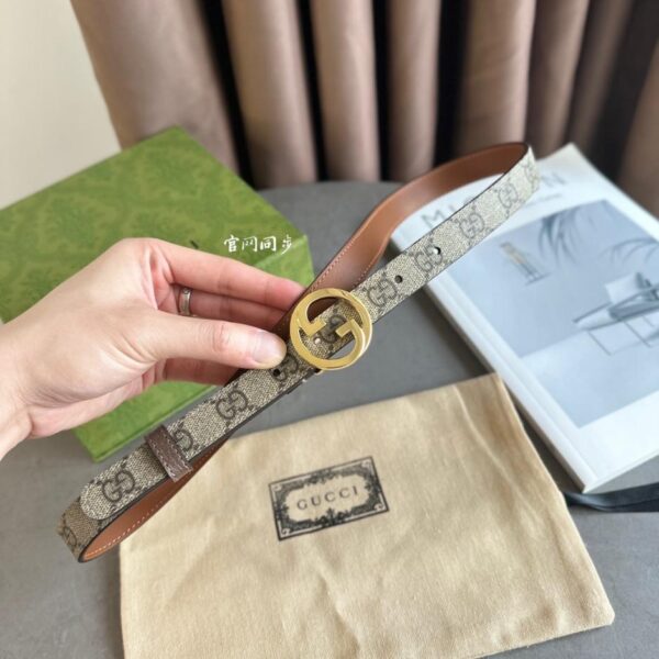 replica,repliche,fake,1:1,earrings,bracelet,ring,jewelry GUCCI ultima novità in tela beige scuro, pelle, 2,0 cm, nuova fibbia doppia G grande (6LR3I)