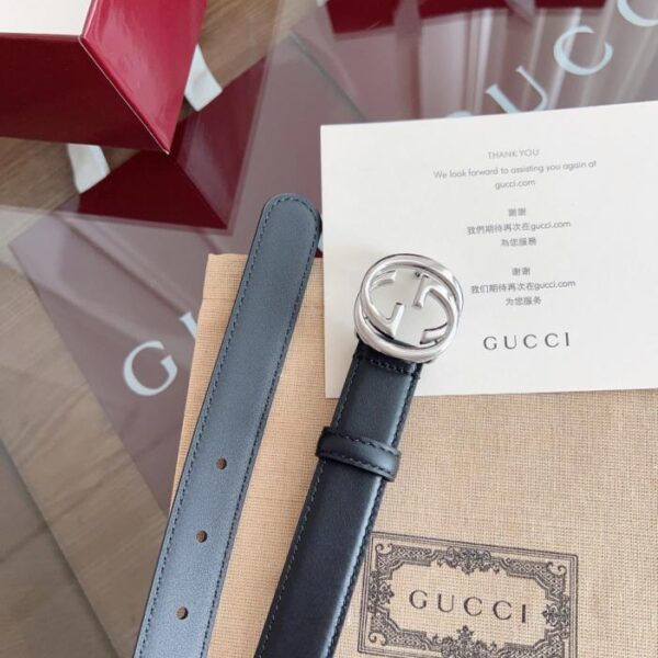 replica,repliche,fake,1:1,earrings,bracelet,ring,jewelry GUCCI Superficie superiore in pelle di vitello, larghezza 2,5 cm (9IQ2Z)