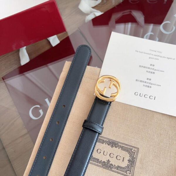 replica,repliche,fake,1:1,earrings,bracelet,ring,jewelry GUCCI Superficie superiore in pelle di vitello, larghezza 2,5 cm (ERYMH)