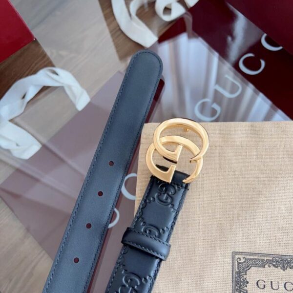 replica,repliche,fake,1:1,earrings,bracelet,ring,jewelry GUCCI Superficie superiore in pelle di vitello, larghezza 3,0 cm (JU3LH)