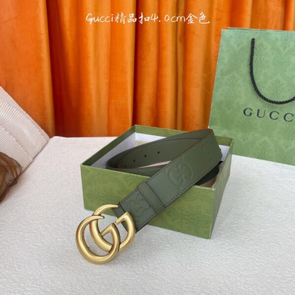 replica,repliche,fake,1:1,earrings,bracelet,ring,jewelry Gucci classica pelle goffrata con suola in cuoio originale, fibbia in ottone pregiato, larghezza 4,0 cm (91U19)
