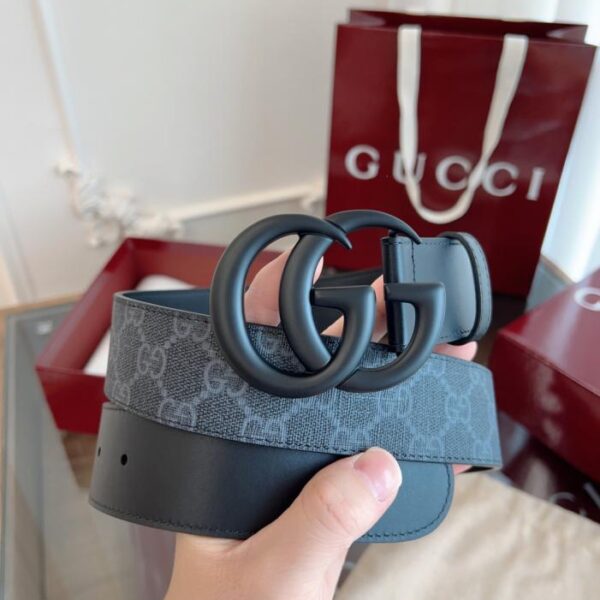 replica,repliche,fake,1:1,earrings,bracelet,ring,jewelry Pelle di vitello GUCCI con cuciture, larghezza 4,0 cm (P6DMT)