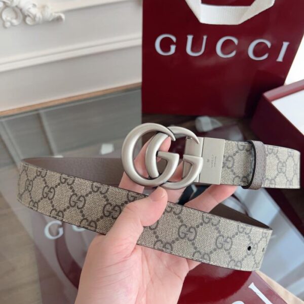 replica,repliche,fake,1:1,earrings,bracelet,ring,jewelry Gucci 626974 K9GST Supreme monogramma in PVC color albicocca con motivo in pelle di maiale, larghezza 3,7 cm (JUCRC)