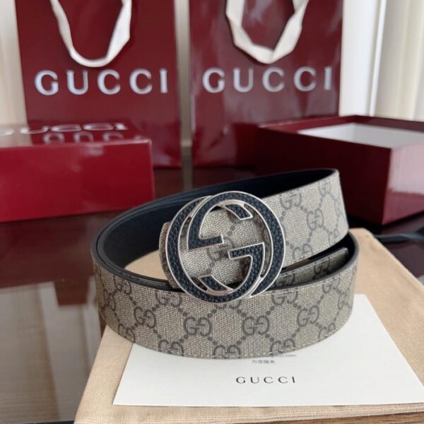 replica,repliche,fake,1:1,earrings,bracelet,ring,jewelry Cintura Gucci da uomo con fibbia Doppia G (uguale all’originale), larghezza 4 cm (XA9M8)