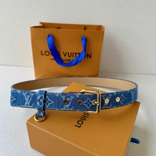 replica,repliche,fake,1:1,earrings,bracelet,ring,jewelry Cintura LV D-Ring 3.0 Larghezza Monogram Denim (227ZA)