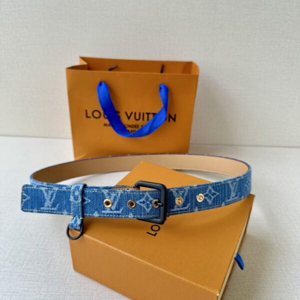 replica,repliche,fake,1:1,earrings,bracelet,ring,jewelry Cintura LV D-Ring 3.0 Larghezza Monogram Denim (U0DON)