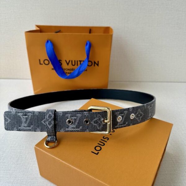 replica,repliche,fake,1:1,earrings,bracelet,ring,jewelry Cintura LV D-Ring 3.0 Larghezza Monogram Denim (UN2NW)