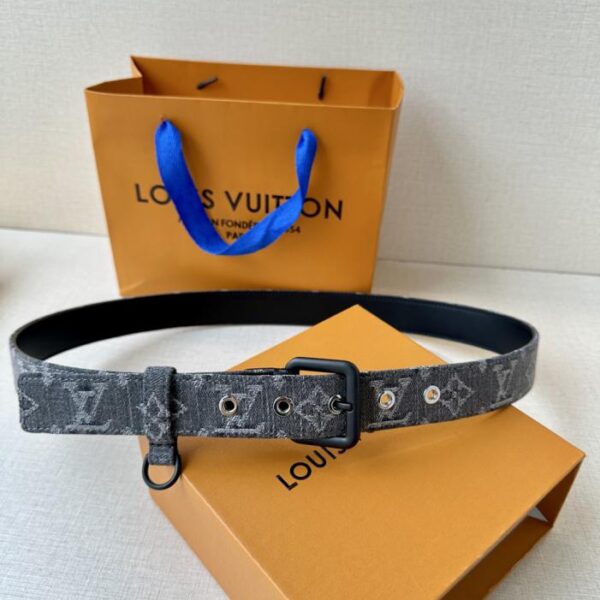 replica,repliche,fake,1:1,earrings,bracelet,ring,jewelry Cintura LV D-Ring 3.0 Larghezza Monogram Denim (VATXG)