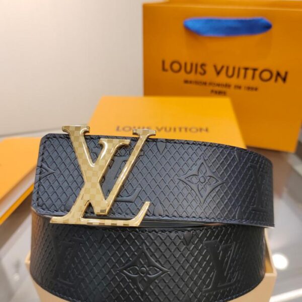 replica,repliche,fake,1:1,earrings,bracelet,ring,jewelry Cintura da uomo LOUIS VUITTON, larghezza 4,0 cm (GMSQD)