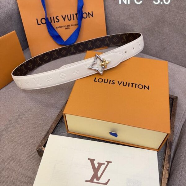 replica,repliche,fake,1:1,earrings,bracelet,ring,jewelry Cintura reversibile Louis Vuitton da 3,0 cm (NRNFQ)