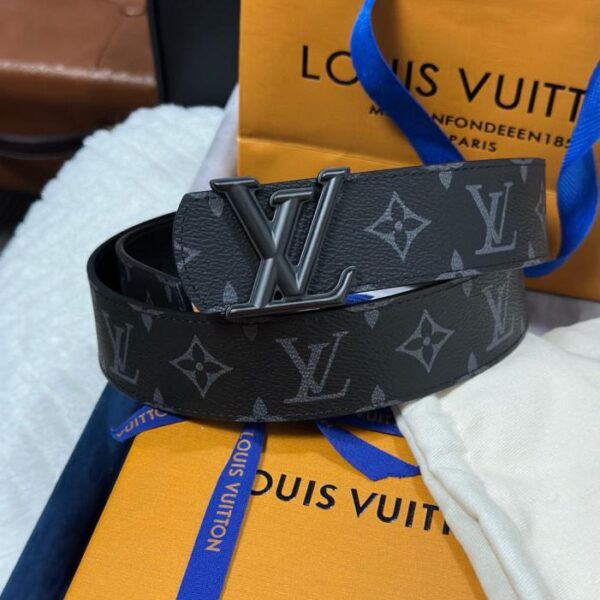 replica,repliche,fake,1:1,earrings,bracelet,ring,jewelry LV Louis Vuitton M8846 Monogramma Nero Larghezza 4,0 cm Nuova Fibbia Boutique LV (J2FWK)