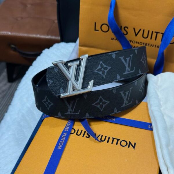 replica,repliche,fake,1:1,earrings,bracelet,ring,jewelry LV Louis Vuitton M8846 Monogramma Nero Larghezza 4,0 cm Nuova Fibbia Boutique LV (XBGS4)