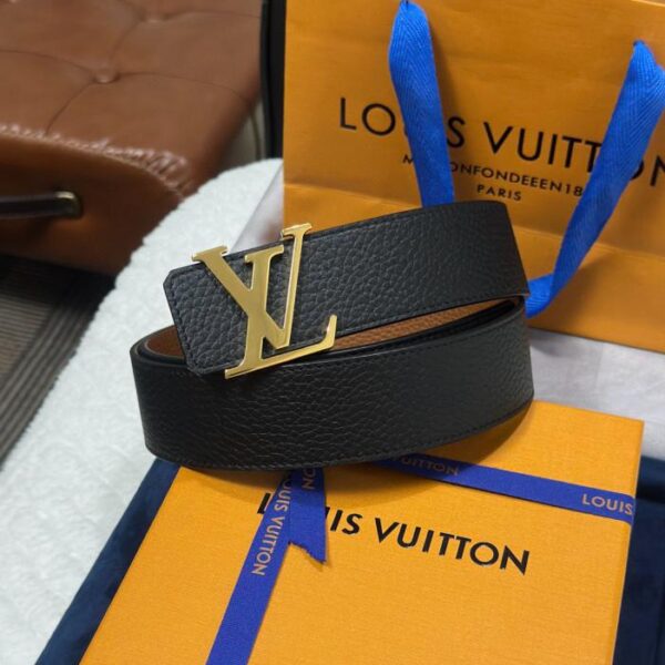 replica,repliche,fake,1:1,earrings,bracelet,ring,jewelry LV Louis Vuitton Fibbia di lusso LV bifacciale Lychee Togo da 4,0 cm di larghezza (ODDQ8)