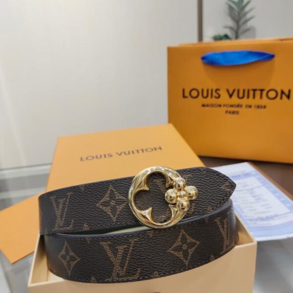 replica,repliche,fake,1:1,earrings,bracelet,ring,jewelry Cintura da donna Lv Larghezza 3,0 cm (723P1)