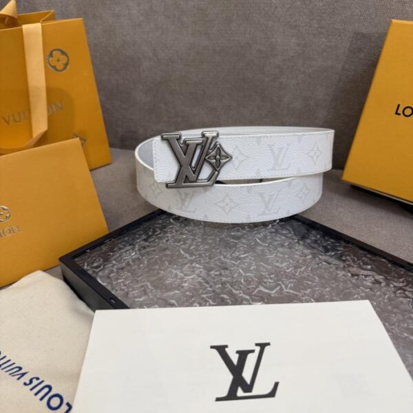 replica,repliche,fake,1:1,earrings,bracelet,ring,jewelry Cintura nuova da uomo LV, larghezza 4,0 cm (W41HH)