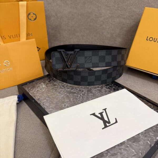 replica,repliche,fake,1:1,earrings,bracelet,ring,jewelry Cintura da uomo LV nuova, larghezza 4 cm (B1NDF)