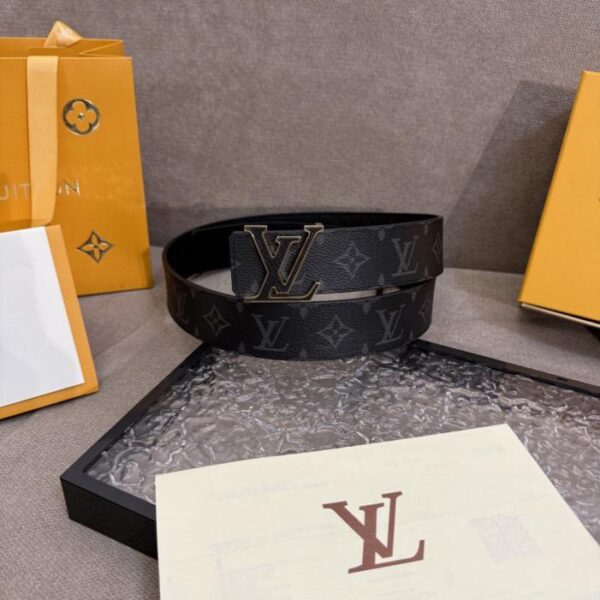 replica,repliche,fake,1:1,earrings,bracelet,ring,jewelry Cintura da uomo LV nuova, larghezza 4 cm (EGD3Z)