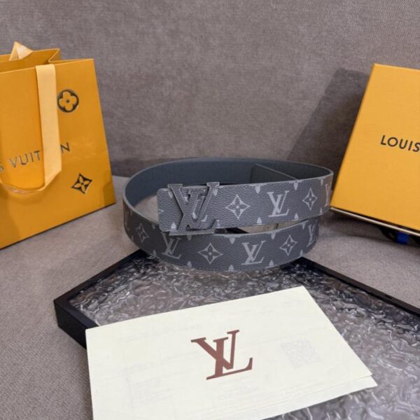 replica,repliche,fake,1:1,earrings,bracelet,ring,jewelry Nuova cintura da uomo LV, larghezza 4 cm (RFTAB)
