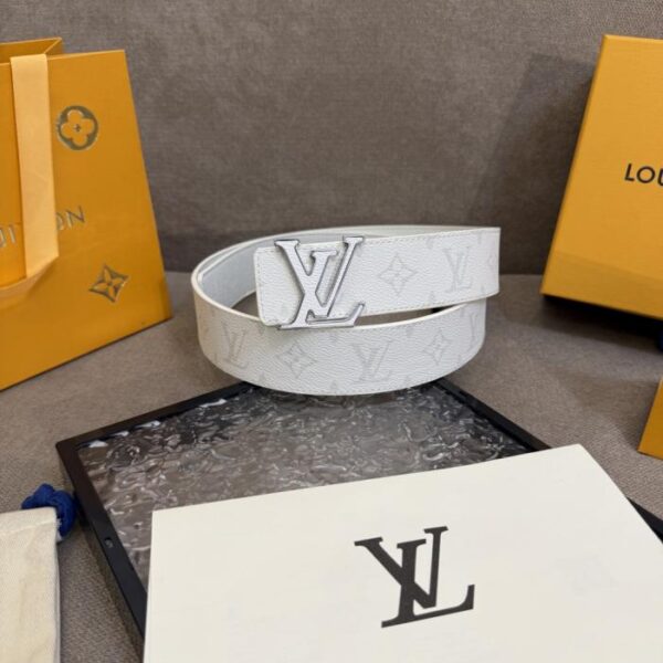 replica,repliche,fake,1:1,earrings,bracelet,ring,jewelry Cintura nuova da uomo LV, larghezza 4 cm (T7Q7W)