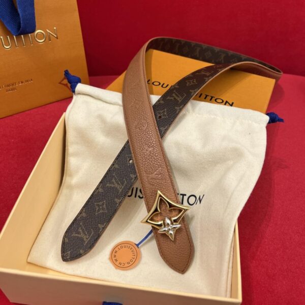 replica,repliche,fake,1:1,earrings,bracelet,ring,jewelry Cintura nuova da donna LV, larghezza 3 cm (J6WXO)