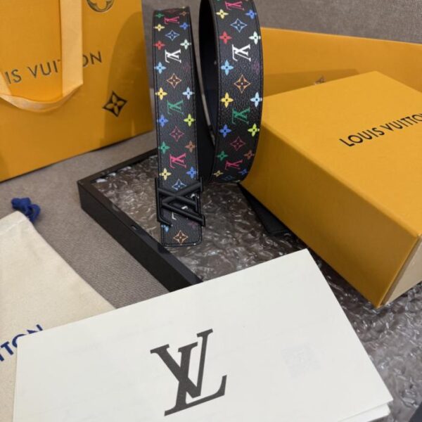 replica,repliche,fake,1:1,earrings,bracelet,ring,jewelry Cintura LV tricolore Murakami Takashi 3,0 cm (8O8MU)