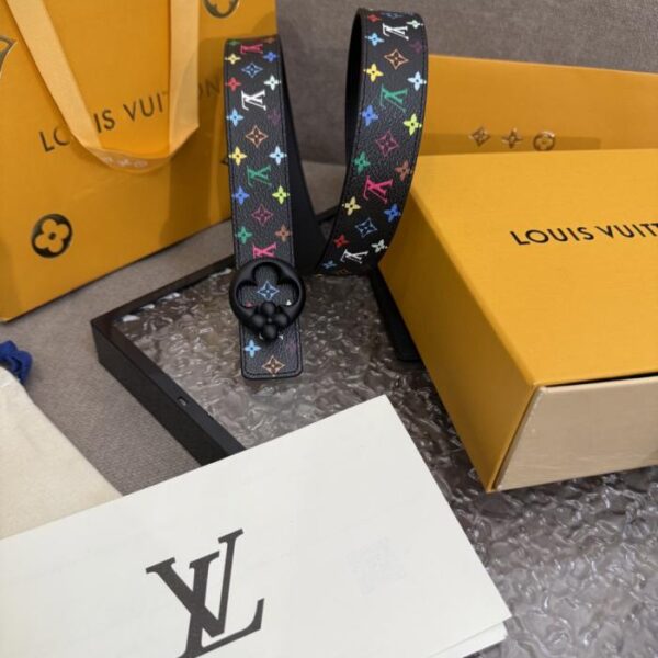 replica,repliche,fake,1:1,earrings,bracelet,ring,jewelry Cintura LV tricolore Murakami Takashi 3,0 cm (BZ6CD)