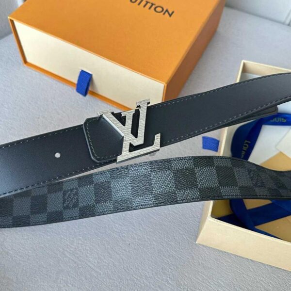 replica,repliche,fake,1:1,earrings,bracelet,ring,jewelry Cintura originale da uomo LOUIS VUITTON nuova, larghezza 35 mm (LHBC2)