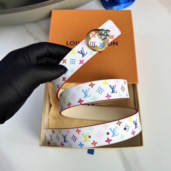 replica,repliche,fake,1:1,earrings,bracelet,ring,jewelry Cintura da donna LV, larghezza 3,0 cm, serie Joint Flower (UWXYR)