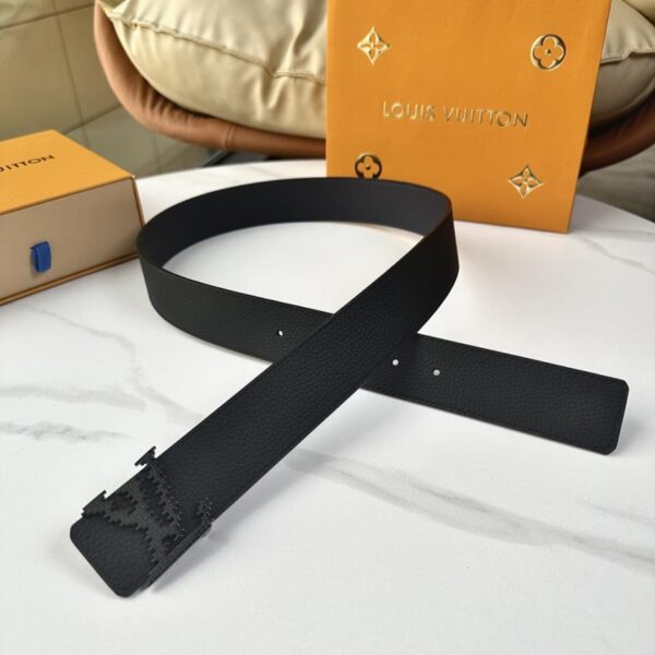 replica,repliche,fake,1:1,earrings,bracelet,ring,jewelry Cintura originale da uomo LOUIS VUITTON nuova, larghezza 40 mm (4SUH1)