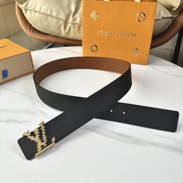 replica,repliche,fake,1:1,earrings,bracelet,ring,jewelry Cintura originale da uomo LOUIS VUITTON nuova, larghezza 40 mm (DDWZ3)