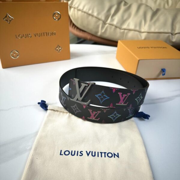 replica,repliche,fake,1:1,earrings,bracelet,ring,jewelry Cintura originale da uomo LOUIS VUITTON nuova, larghezza 40 mm (3BAZD)