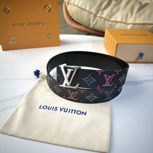 replica,repliche,fake,1:1,earrings,bracelet,ring,jewelry Cintura originale da uomo LOUIS VUITTON nuova, larghezza 40 mm (E3DHQ)