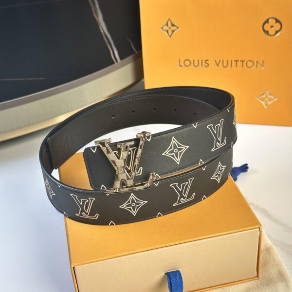 replica,repliche,fake,1:1,earrings,bracelet,ring,jewelry Cintura originale da uomo LOUIS VUITTON nuova, larghezza 40 mm (KDXSU)