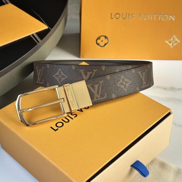 replica,repliche,fake,1:1,earrings,bracelet,ring,jewelry Cintura originale da uomo LOUIS VUITTON nuova, larghezza 35 mm (HN5LP)