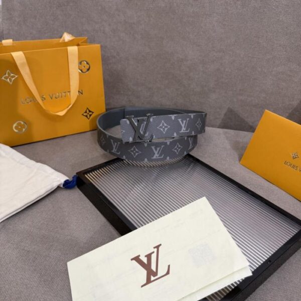 replica,repliche,fake,1:1,earrings,bracelet,ring,jewelry Cintura da uomo LV nuova, larghezza 4,0 cm (E9KQL)