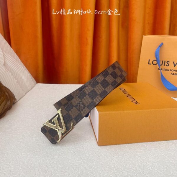 replica,repliche,fake,1:1,earrings,bracelet,ring,jewelry 【LOUIS VUITTON】 Qualità originale classica. Un lato è stampato in stile classico e l’altro è in tessuto a trama semplice. Fibbia originale in acciaio di alta qualità, larghezza 4,0 cm (26ZW3)