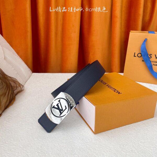 replica,repliche,fake,1:1,earrings,bracelet,ring,jewelry 【LOUIS VUITTON】 Qualità originale classica, classico motivo litchi bifacciale, fibbia originale in acciaio di alta qualità, larghezza 4,0 cm (XVQZ3)