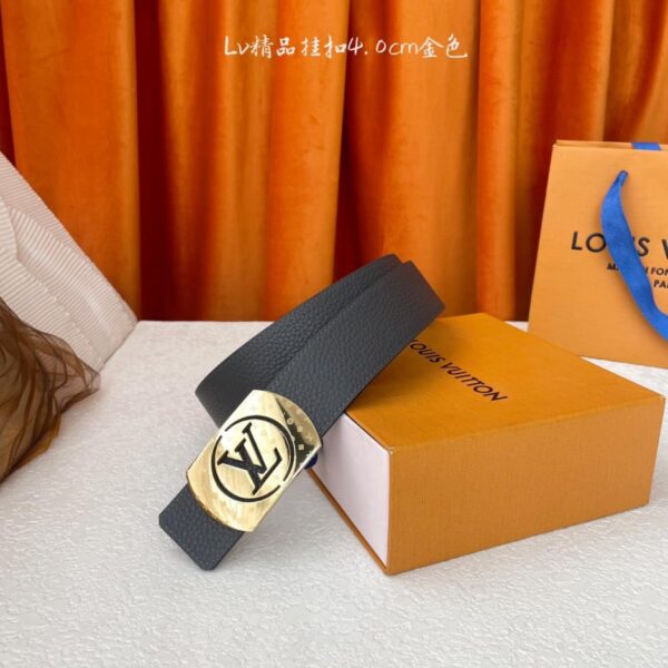 replica,repliche,fake,1:1,earrings,bracelet,ring,jewelry 【LOUIS VUITTON】Qualità originale classica, classico motivo litchi bifacciale, fibbia originale in acciaio di alta qualità, larghezza 4,0 cm (ZOWFT)