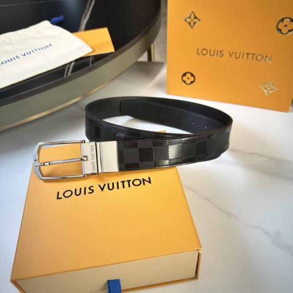 replica,repliche,fake,1:1,earrings,bracelet,ring,jewelry Cintura originale da uomo LOUIS VUITTON, larghezza 35 mm (MG21S)